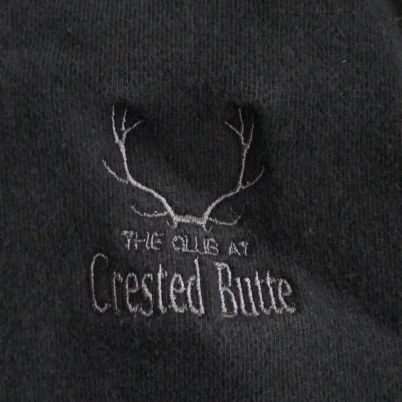 Black sweater quarter zip crest Butte logo - Picture 3 of 3